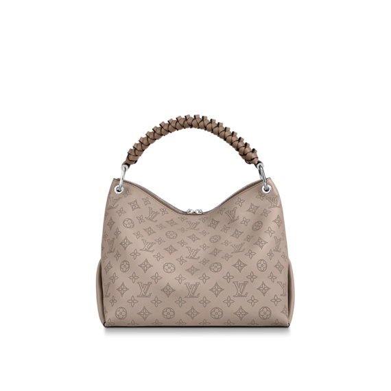 Save Now On Louis Vuitton Beaubourg Hobo MM Galet Gray Women's Bag