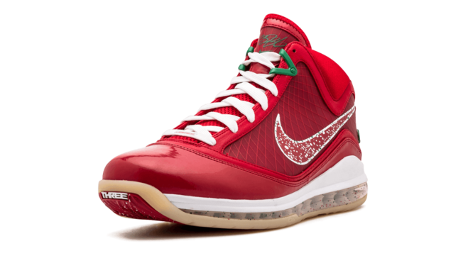 Women's Nike Air Max Lebron 7 XMAS Sample CANDY RED/GREEN - Get It Now and Save!