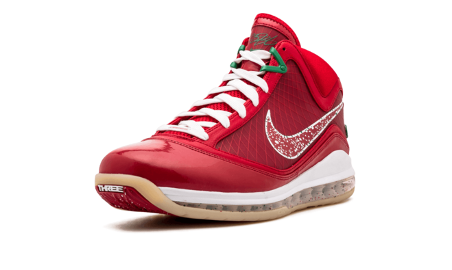 Men's Nike Air Max Lebron 7 XMAS Sample CANDY RED/GREEN at Discounted Price at Fashion Designer Shop