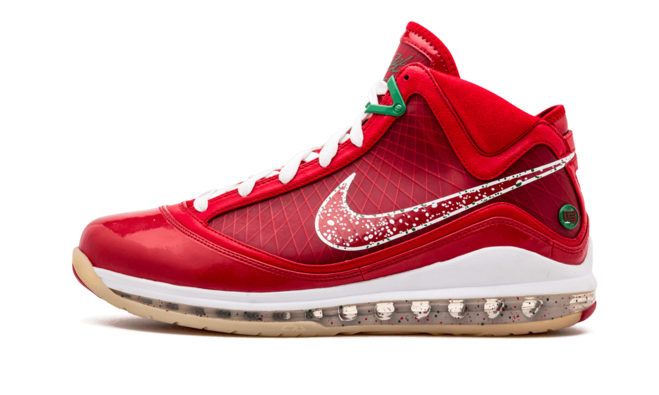 Shop Nike Air Max Lebron 7 XMAS Sample CANDY RED/GREEN at Discount for Men's