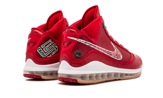 Discounted Nike Air Max Lebron 7 XMAS Sample CANDY RED/GREEN for Men's at Online Shop