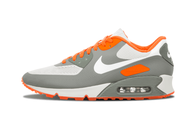 Shop the Nike Air Max 90 Hyperfuse ID Staple GREY/ORANGE for Women