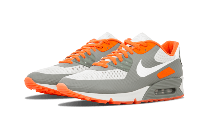 Fashionable Nike Air Max 90 Hyperfuse ID Staple GREY/ORANGE for Women