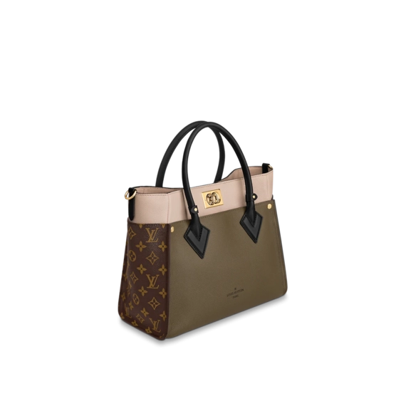 Women's Fashion - Get Discount on Louis Vuitton On My Side MM - Laurier Green/Toffee Latte Beige