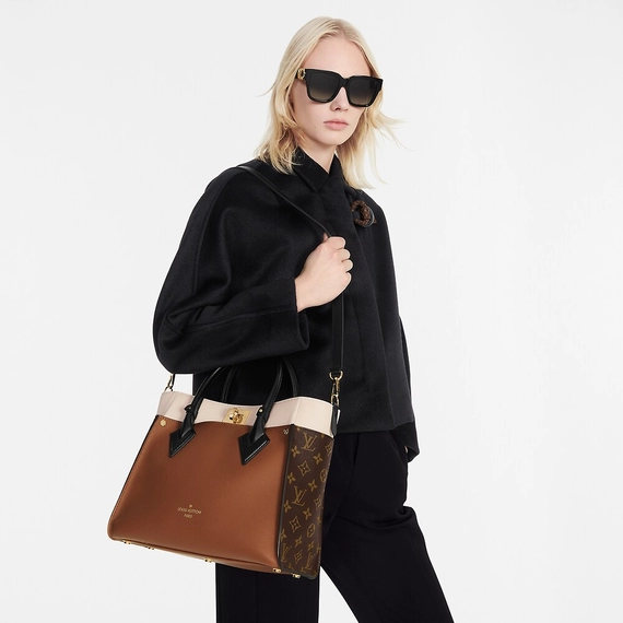 Look Trendy with Women's Handbag Louis Vuitton On My Side MM