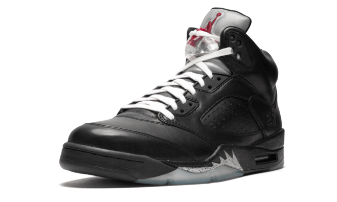 Women's Air Jordan 5 Retro - Premio Bin 5 BLACK/BLACK-METALLIC SILVER - Shop Now and Get Discounts