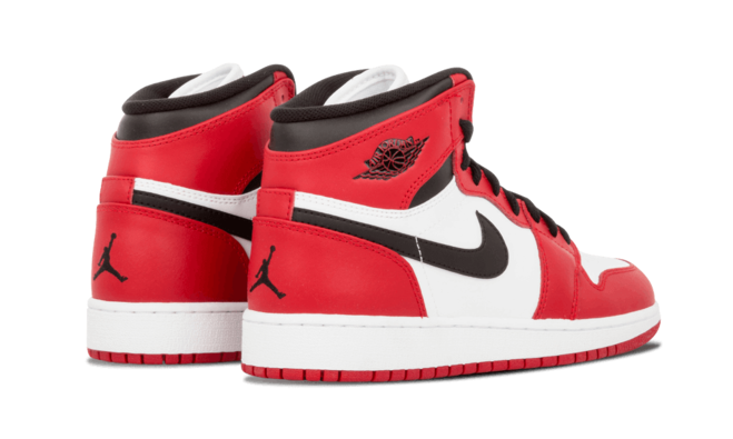 Men's Air Jordan 1 Retro High OG GS - Chicago WHITE/VARSITY RED-BLACK Available Now