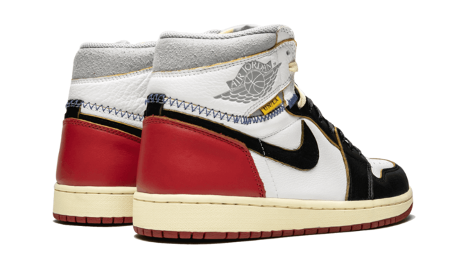 Affordable Men's Air Jordan 1 Retro HI NRG/UN Union - Black Toe WHITE/BLACK-VARSITY RED Shoes