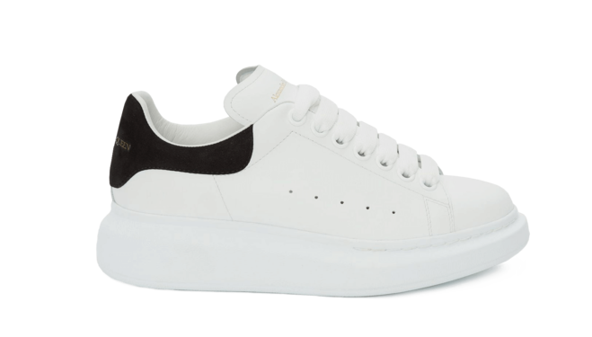 Alexander McQueen Women's Oversized Sneaker in Ivory/Black - Get it On Sale Now!