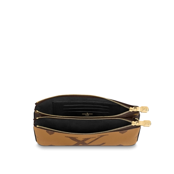 Women's Designer Handbag - Louis Vuitton Double Zip Pochette Available Now at Discount Price!