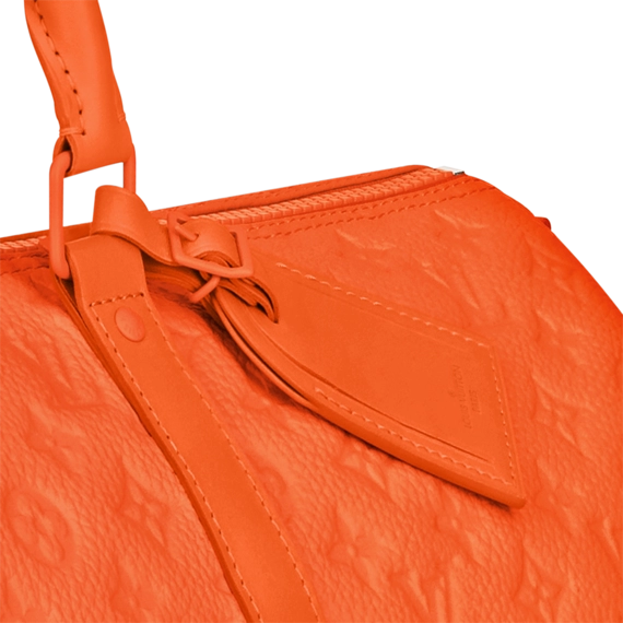 Sale on Louis Vuitton Keepall Bandouliere 50 Orange - Look stylish with the latest fashion!