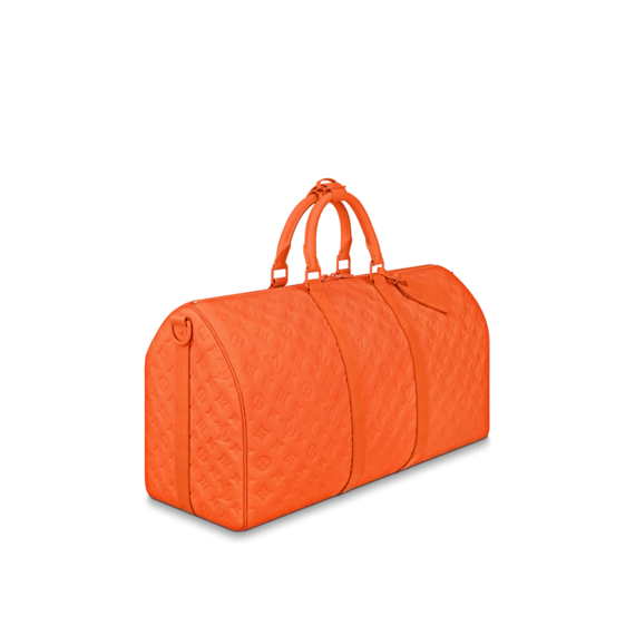 Stay ahead of the fashion trends with Louis Vuitton Keepall Bandouliere 50 Orange!