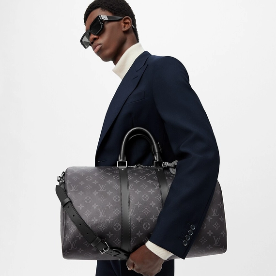Update Your Look with the Louis Vuitton Keepall Bandouliere 45 for Men!