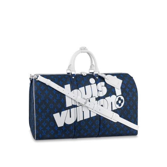 Men's Louis Vuitton Keepall Bandouliere 55 on Sale Now