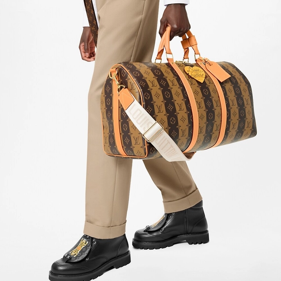 Shop Louis Vuitton Keepall Bandouliere 50 for Men's and Get Discount!