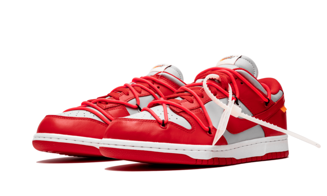 Get Women's Nike Dunk Low Off-White / University Red - Limited Time Sale!