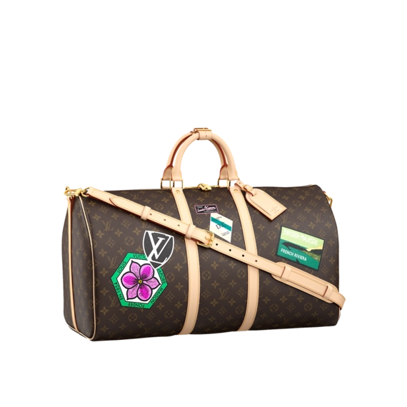 Be Trendy with the Women's Louis Vuitton Keepall Bandouliere 55 My LV World Tour Bag!