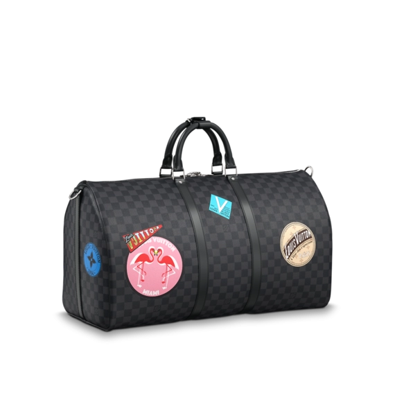 Unique Women's Louis Vuitton Keepall Bandoulière 55 MY LV WORLD TOUR - Shop Here!