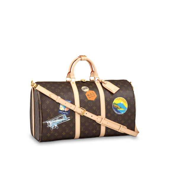 Sale Now! Get Women's Designer Bags: Louis Vuitton Keepall Bandouliere 50 My LV World Tour