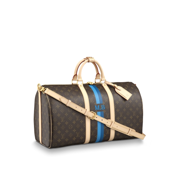 Shop the Louis Vuitton Keepall 50 Bandouliere My LV Heritage Women's Bag on Sale Now!