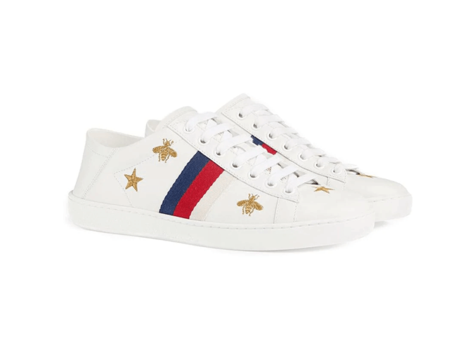 Men's Gucci Ace with Bees and Stars Sneaker - Get Now