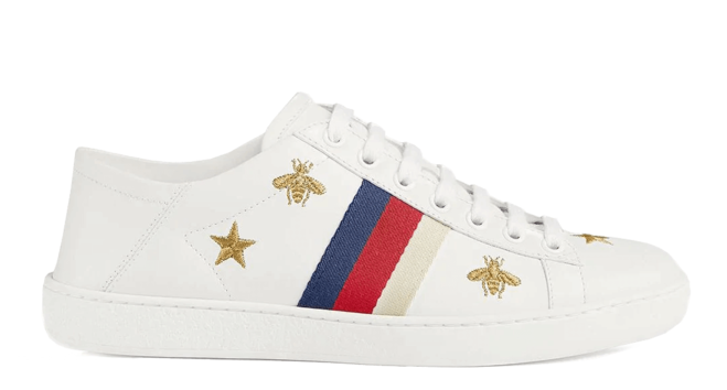 Shop the Gucci Ace with Bees and Stars Sneaker for Men