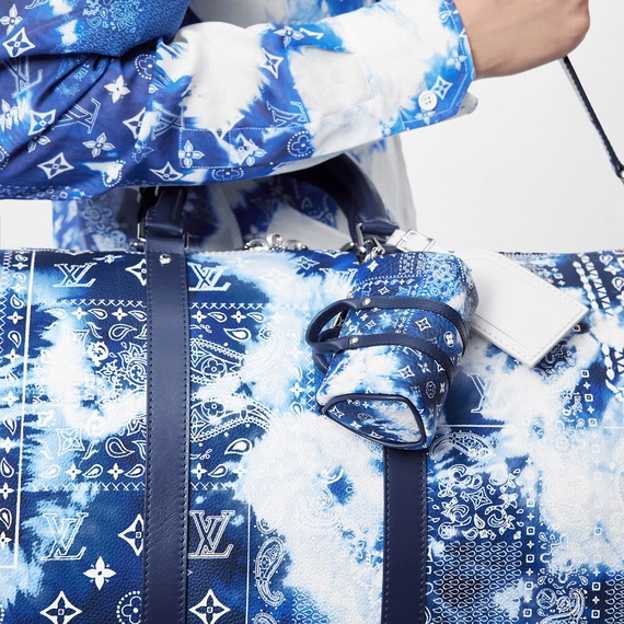 Buy Designer Louis Vuitton Monogram Bandana Mini Keepall Pouch for Women's