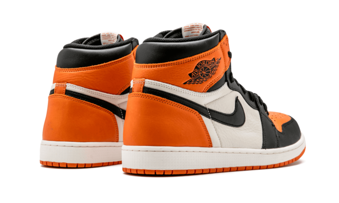 Men's Air Jordan 1 Retro High OG - Shattered Backboard BLACK/STARFISH-SAIL, Get Yours Now!