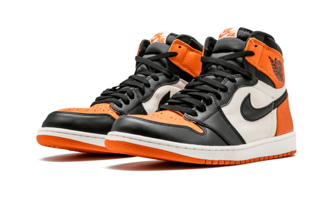 Shop Men's Air Jordan 1 Retro High OG - Shattered Backboard BLACK/STARFISH-SAIL Now!