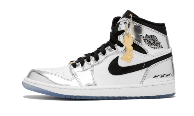 Buy Women's Air Jordan 1 Hi Retro - Think 16 Pass The Torch CHROME/BLACK-WHITE-TURBO GREEN On Sale