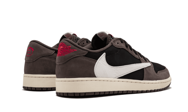 Look Good with Air Jordan 1 Low - Travis Scott BLACK/SAIL-DARK MOCHA/UNIVERSI for Men's