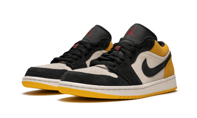 Men's Air Jordan 1 Low University Gold SAIL/GYM RED-UNIVERSITY GOLD - Get Yours Now!