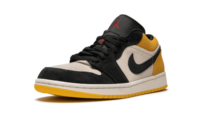 The Latest in Men's Fashion - Air Jordan 1 Low University Gold SAIL/GYM RED-UNIVERSITY GOLD!