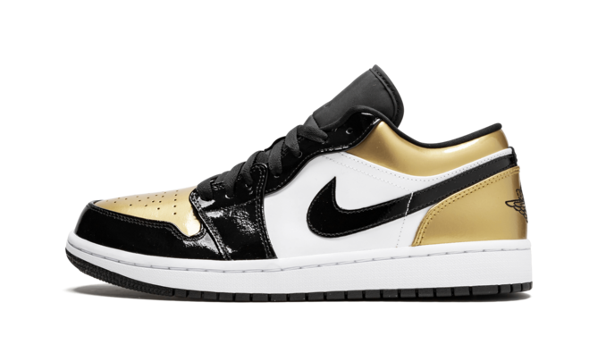 Air Jordan 1 Low - Gold Toe BLACK/GOLD-BLACK - Mens Shoes - Buy Now and Get Discount