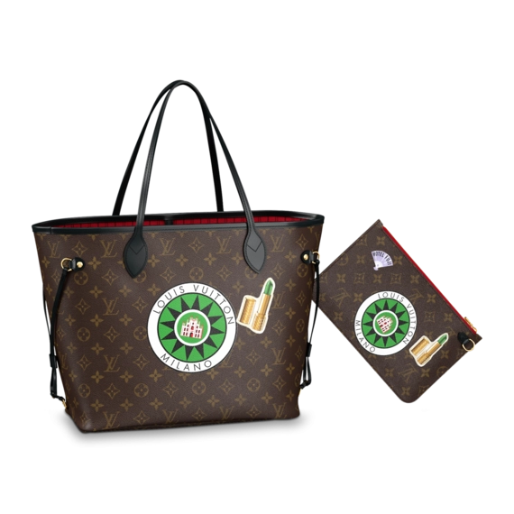 Women's Louis Vuitton Neverfull MM My LV World Tour Available to Buy