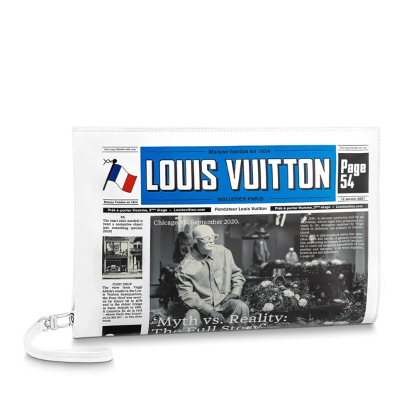 Shop the Louis Vuitton Newspaper Pouch for Men and Get Discount!