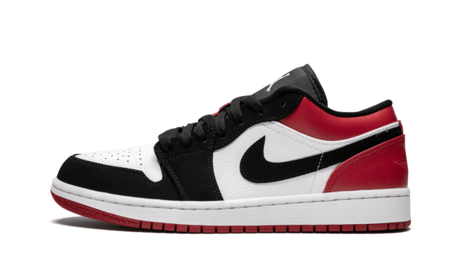 Buy Men's Air Jordan 1 Low - Black Toe WHITE/BLACK-GYM RED