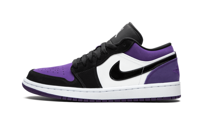 Shop Women's Air Jordan 1 Low - Court Purple WHITE/BLACK-COURT PURPLE Now!