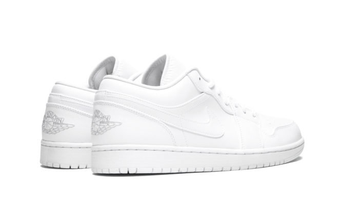 Men's Air Jordan 1 Low White METALLIC SILVER - Get it Now!