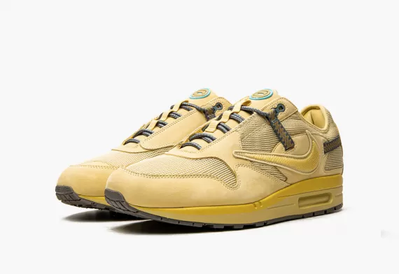 Look Stylish with the Nike Air Max 1 - Travis Scott - Saturn Gold