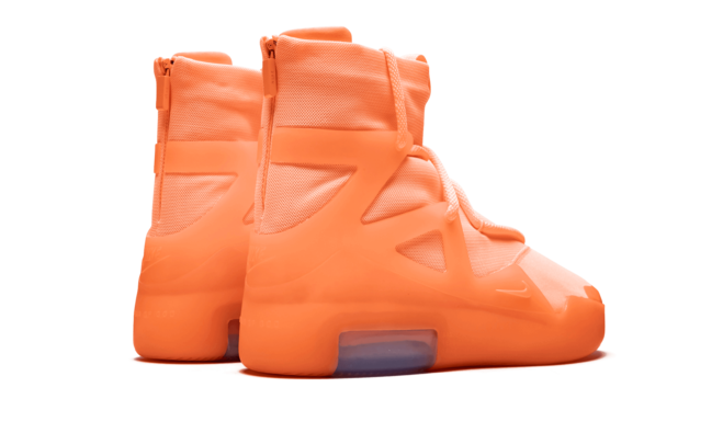 Discounted Men's Nike Air Fear of God 1 - Orange Pulse Shoes!