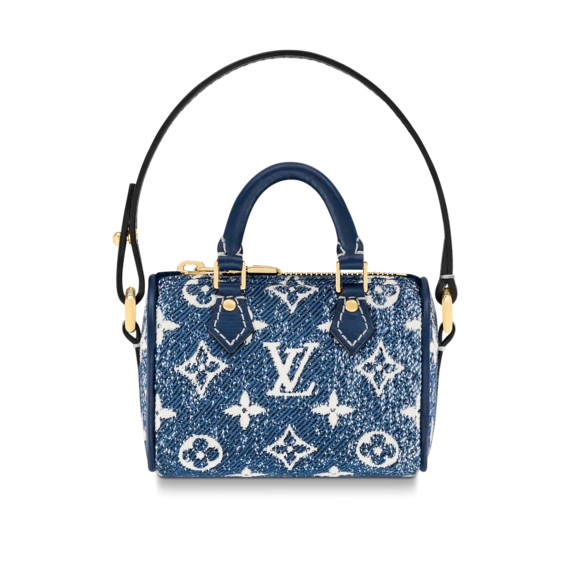 Shop Louis Vuitton Micro Speedy Denim Bag Charm for Women's on Sale