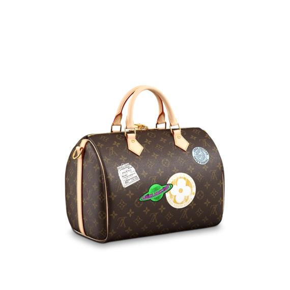 Women's Louis Vuitton Speedy Bandouliere 30 MY LV WORLD TOUR - Buy Now and Get Discounted Price!
