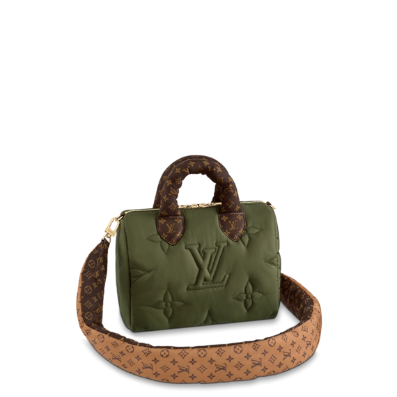 Women's Louis Vuitton Speedy Bandouliere 25 Khaki Green - Shop Now & Get Discount!
