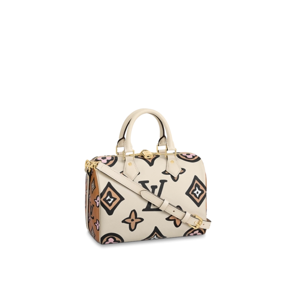 Shop Louis Vuitton Speedy Bandouliere 25 Cream for Women's