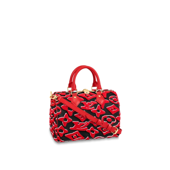 Get the Louis Vuitton LVxUF Speedy Bandouliere 25 Black / Red for Women's Now!