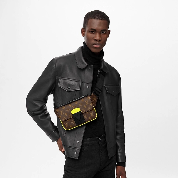 Sale on Louis Vuitton S Lock Sling Bag - The perfect accessory for men's fashion!