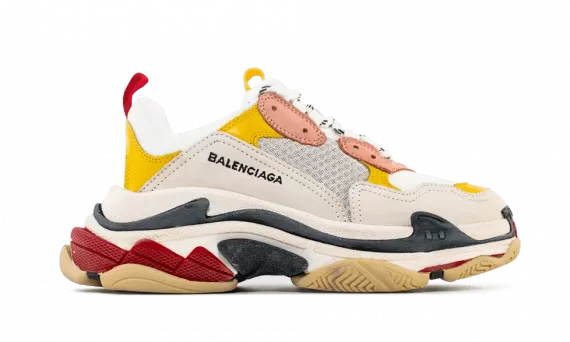 Men's Balenciaga Triple S White/ Ecru/ Black - Shop Discounted Now!