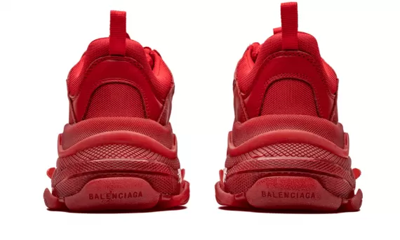 Be stylish with Balenciaga Triple S - Clear Sole Red for men's!