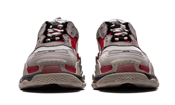 Trendy Women's Balenciaga Triple S Trainer Gray Red